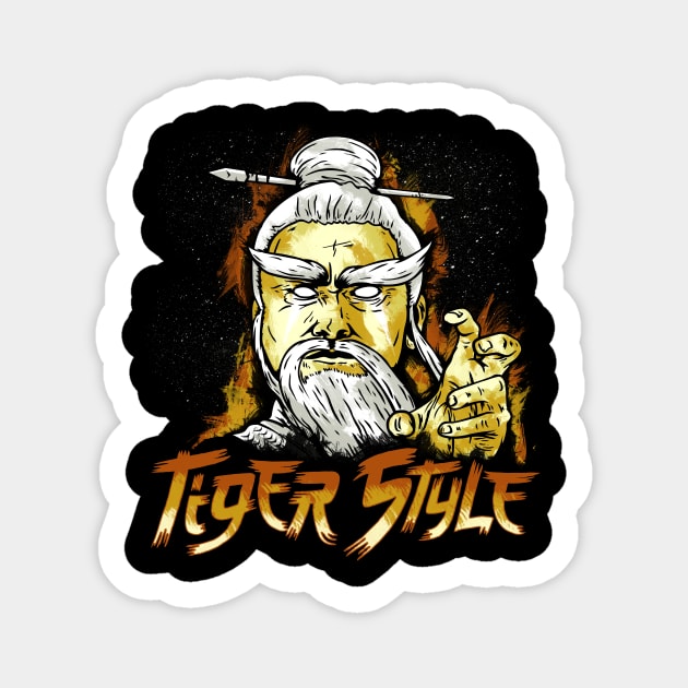 Tiger Style Sticker by CoDDesigns